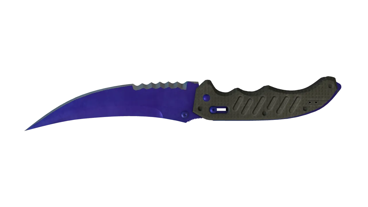 Flip Knife | Doppler (Sapphire) seed #942, back