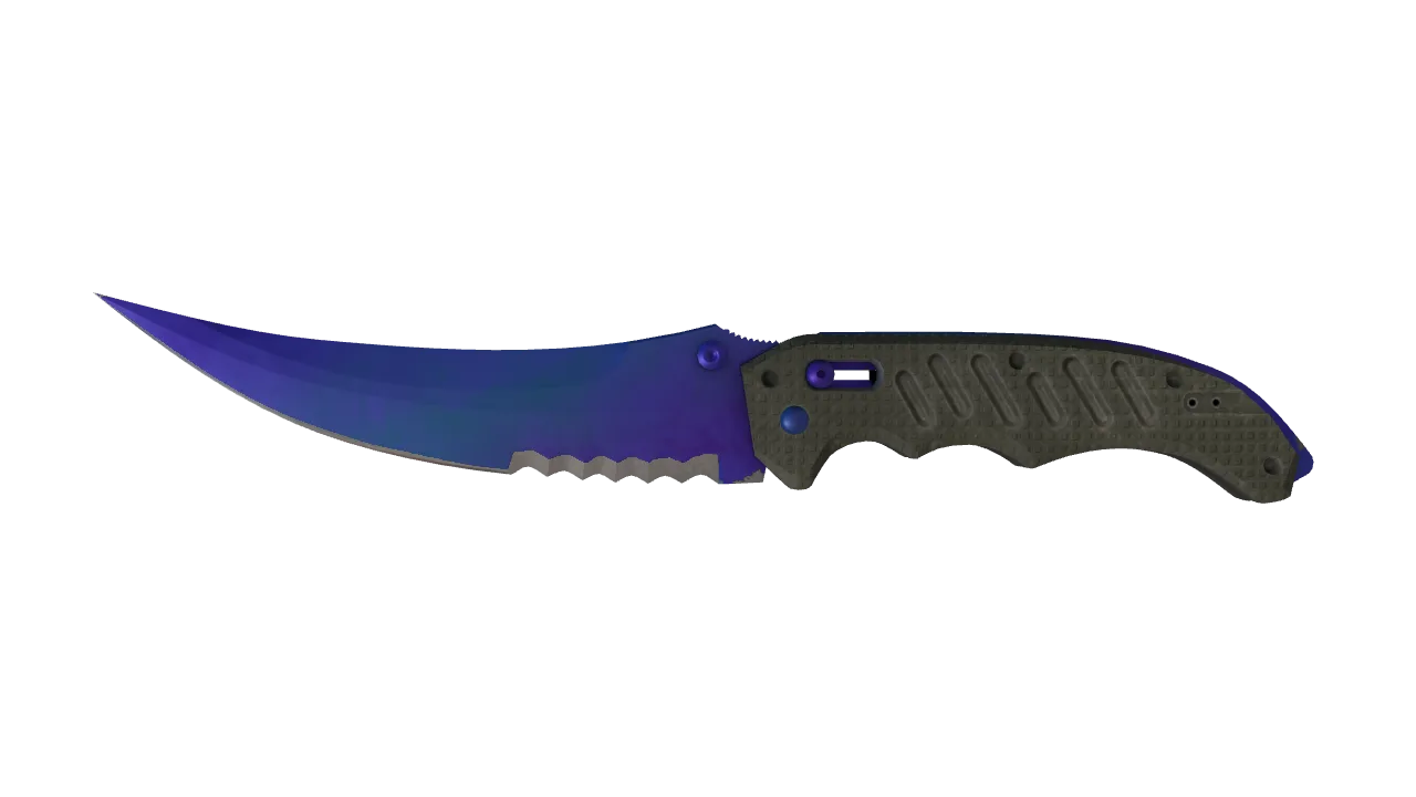 Flip Knife | Doppler (Sapphire) seed #95, front