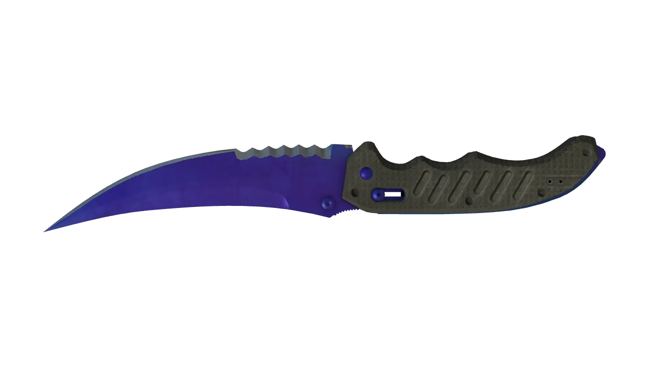 Flip Knife | Doppler (Sapphire) seed #955, back