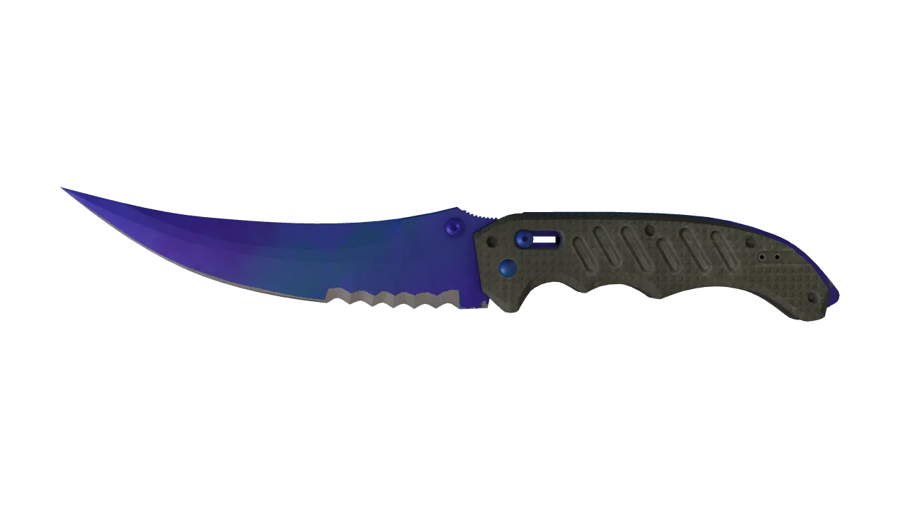 Flip Knife | Doppler (Sapphire) seed #962, front