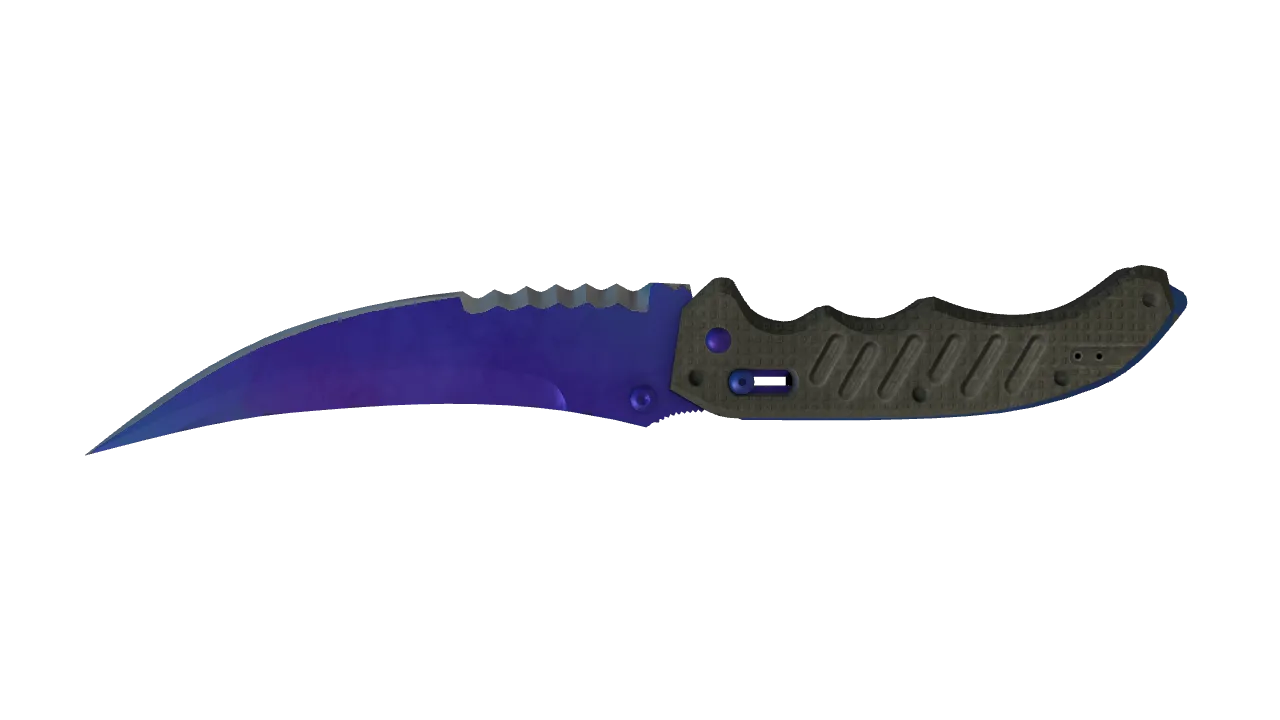 Flip Knife | Doppler (Sapphire) seed #992, back