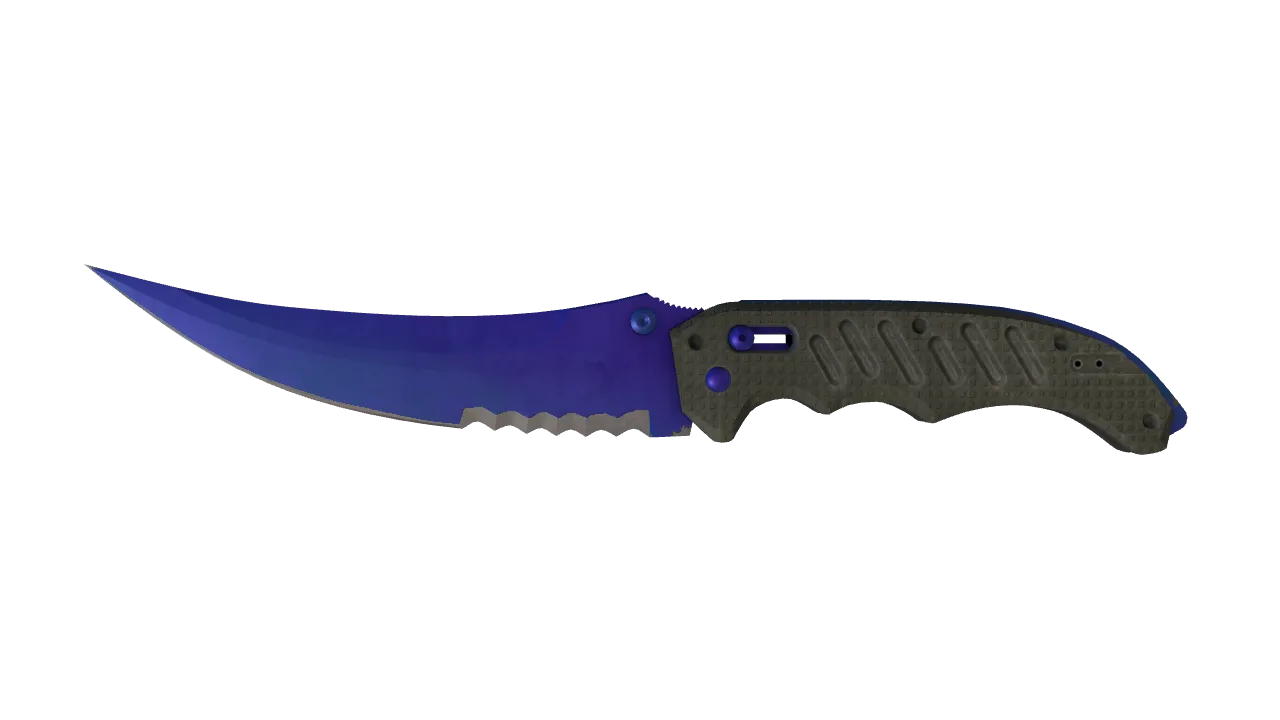 Flip Knife | Doppler (Sapphire) seed #993, front