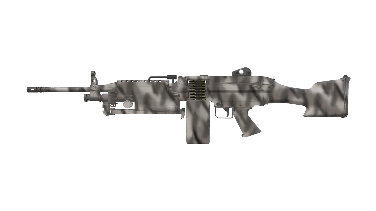 M249 | Contrast Spray (Minimal Wear) — Dust II light, front
