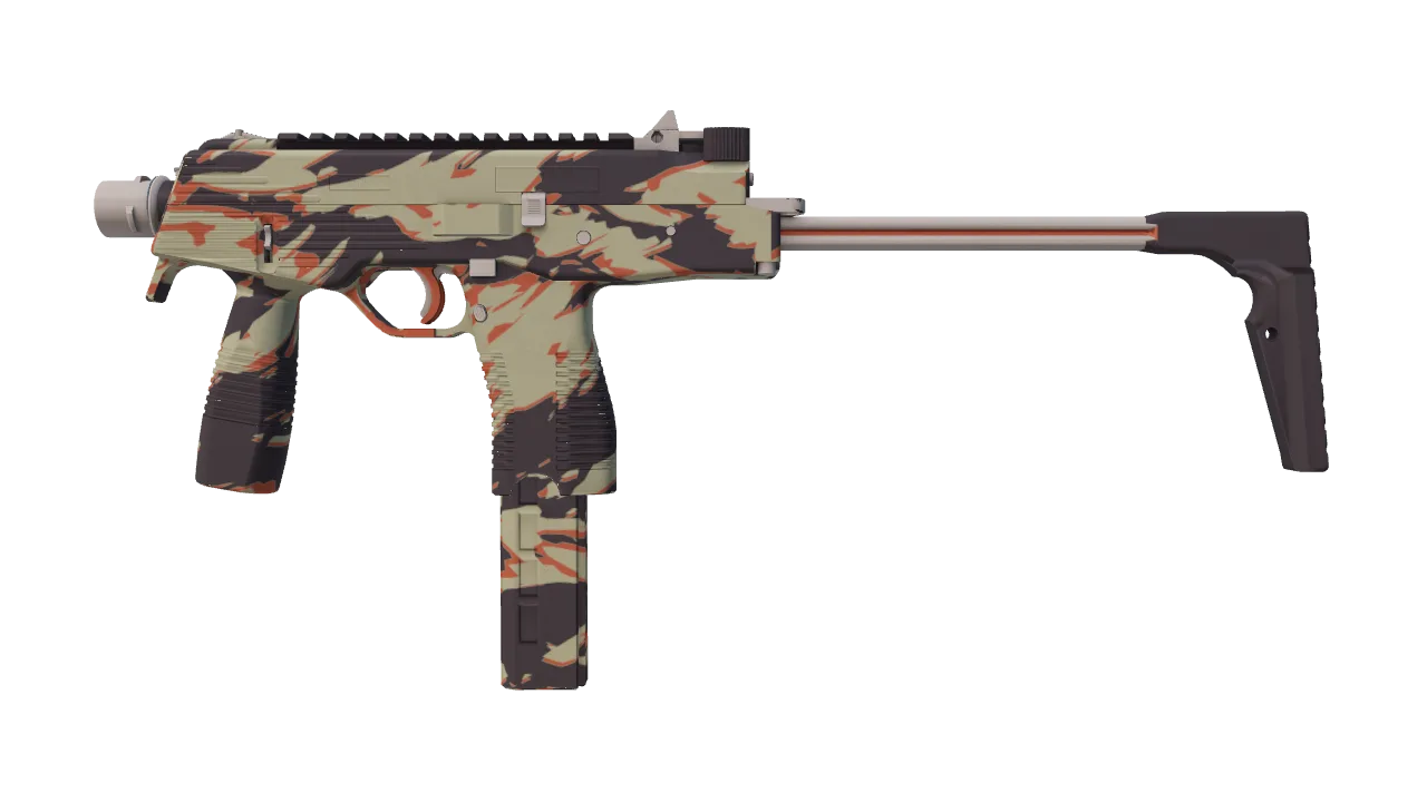 MP9 | Shredded (Factory New) — Dust II light, front