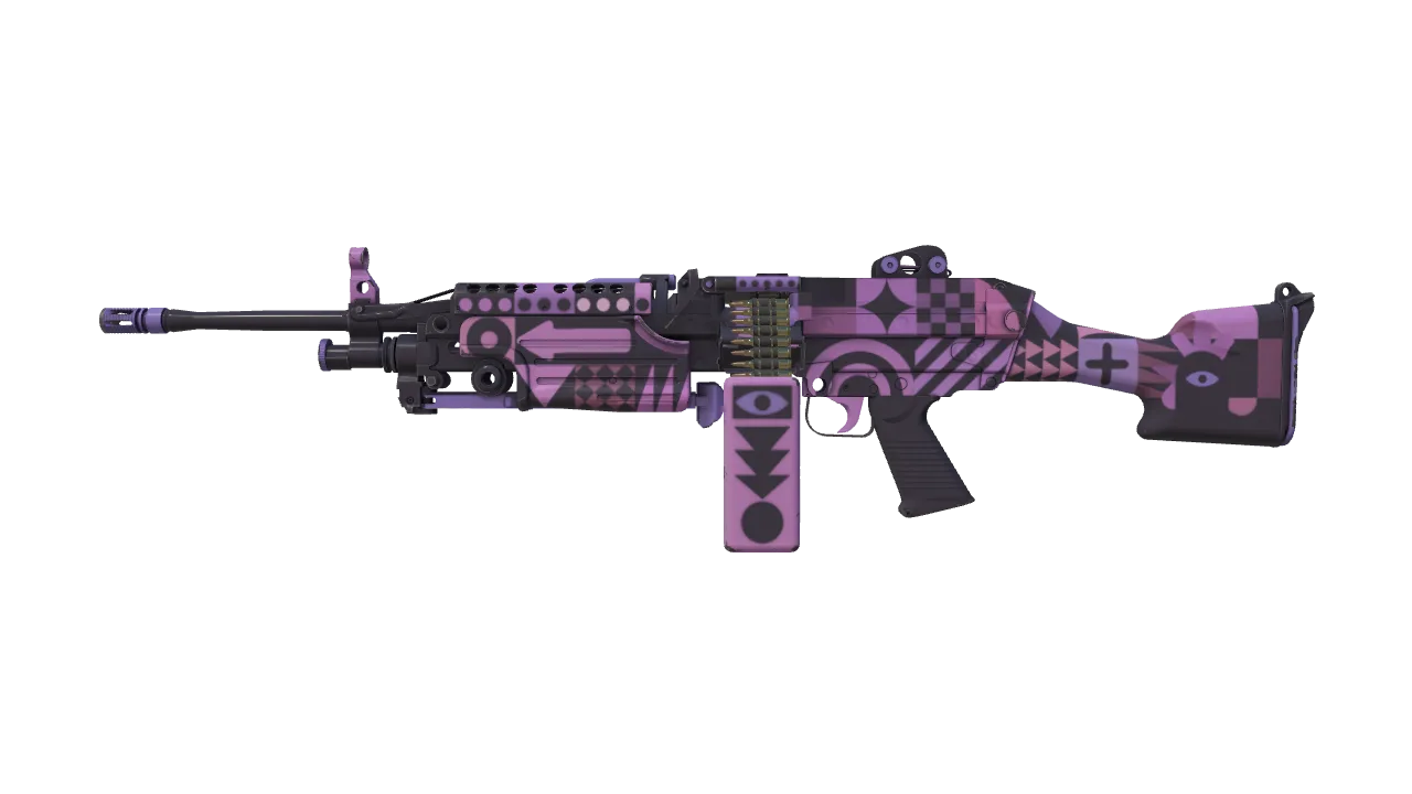 M249 | Bock Blocks (Field-Tested) — Dust II light, front