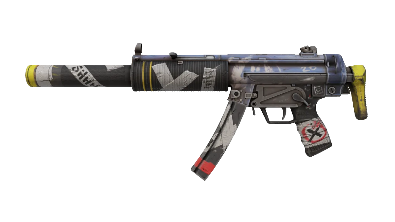 MP5-SD | Kitbash (Minimal Wear) — Dust II light, front