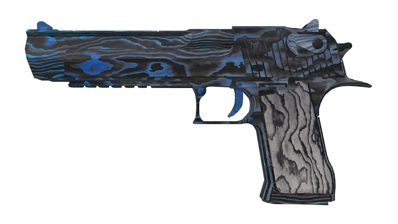 Desert Eagle | Blue Ply (Minimal Wear) — Dust II light, front
