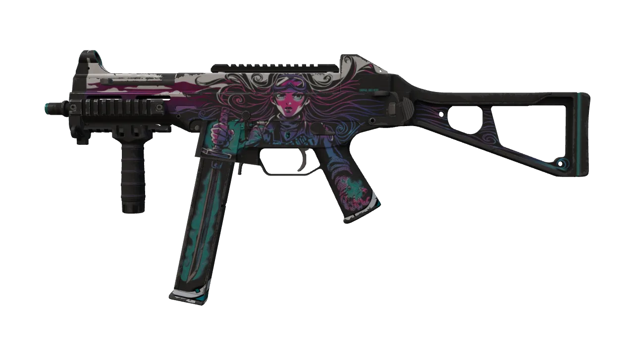 Souvenir UMP-45 | Neo-Noir (Field-Tested) — Dust II light, front