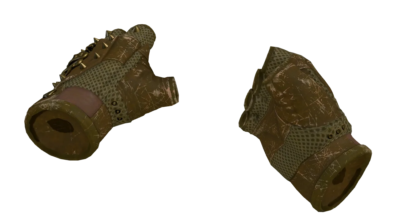 ★ Hydra Gloves | Mangrove (Well-Worn) — Dust II light, front