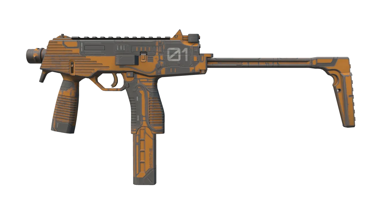 MP9 | Modest Threat (Factory New) — Dust II light, front