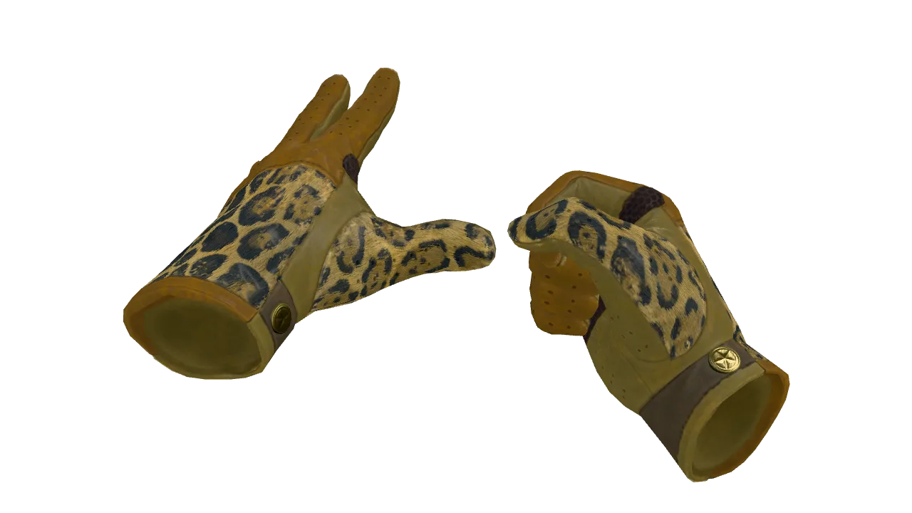 ★ Driver Gloves | Queen Jaguar (Minimal Wear) — Dust II light, front