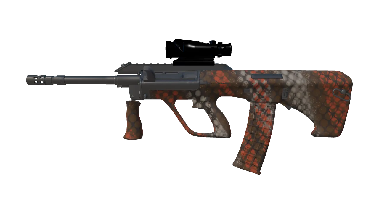 AUG | Sweeper (Factory New) — Dust II light, front