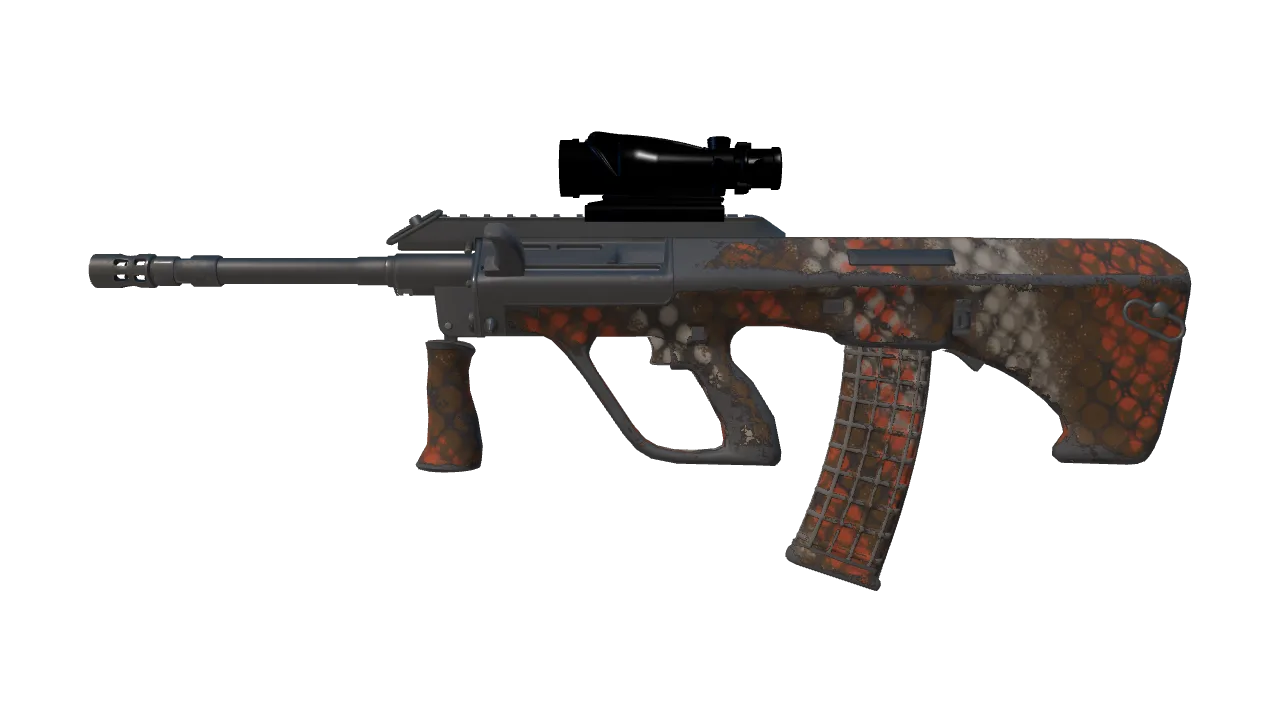 AUG | Sweeper (Field-Tested) — Dust II light, front
