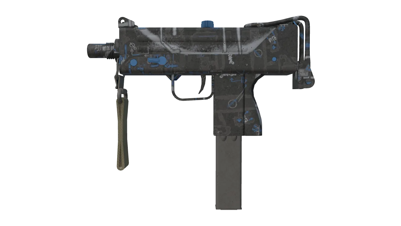 MAC-10 | Strats (Field-Tested) — Dust II light, front