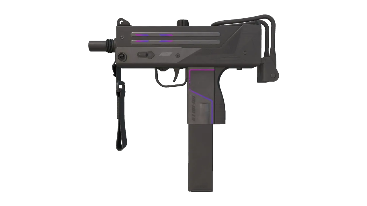 MAC-10 | Light Box (Field-Tested) — Dust II light, front