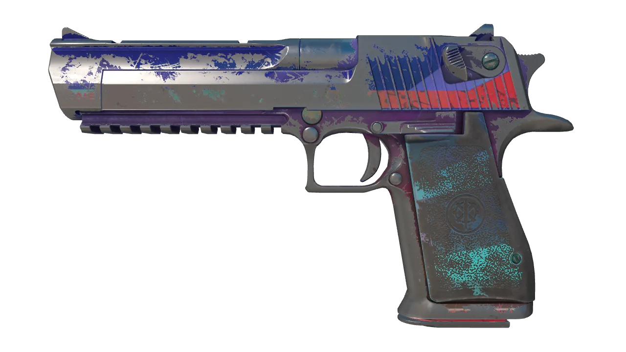 Souvenir Desert Eagle | Starcade (Battle-Scarred) — Dust II light, front