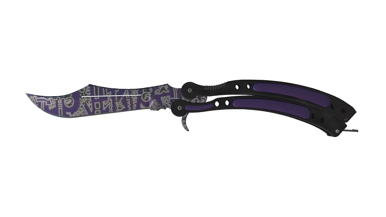 ★ Butterfly Knife | Freehand (Factory New) — Dust II light, front