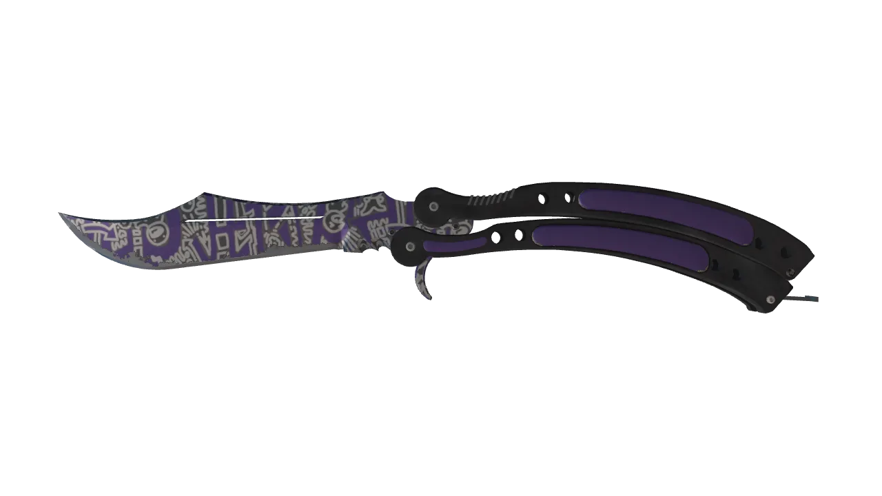 ★ Butterfly Knife | Freehand (Field-Tested) — Dust II light, front