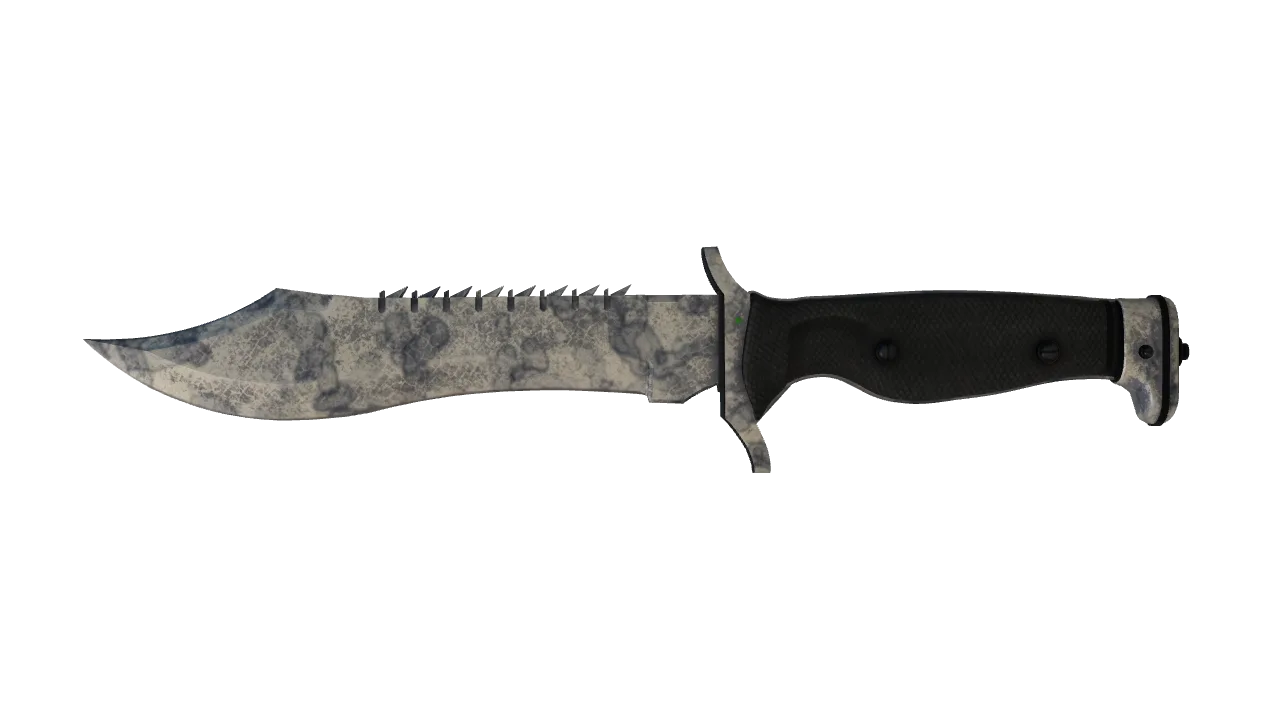 ★ Bowie Knife | Stained (Battle-Scarred) — Dust II light, front