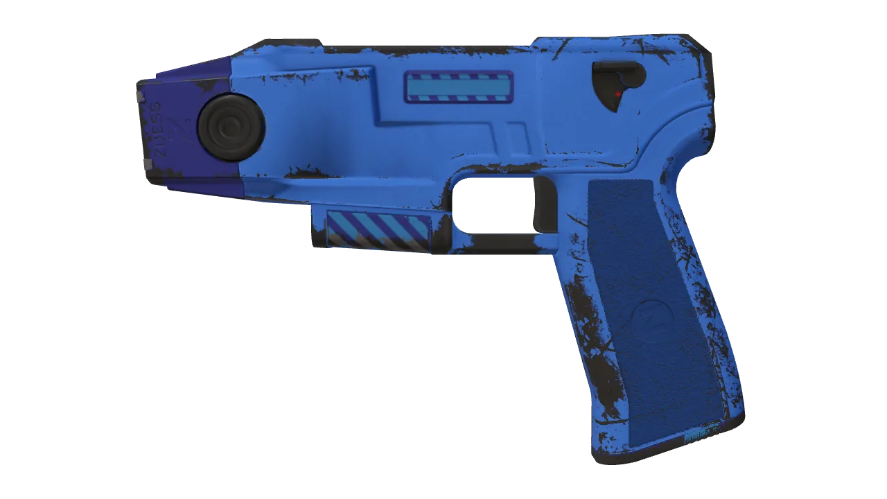 Souvenir Zeus x27 | Electric Blue (Field-Tested) — Dust II light, front