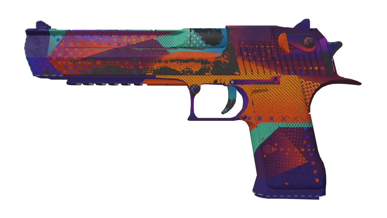 Desert Eagle | Ocean Drive (Battle-Scarred) — Dust II light, front