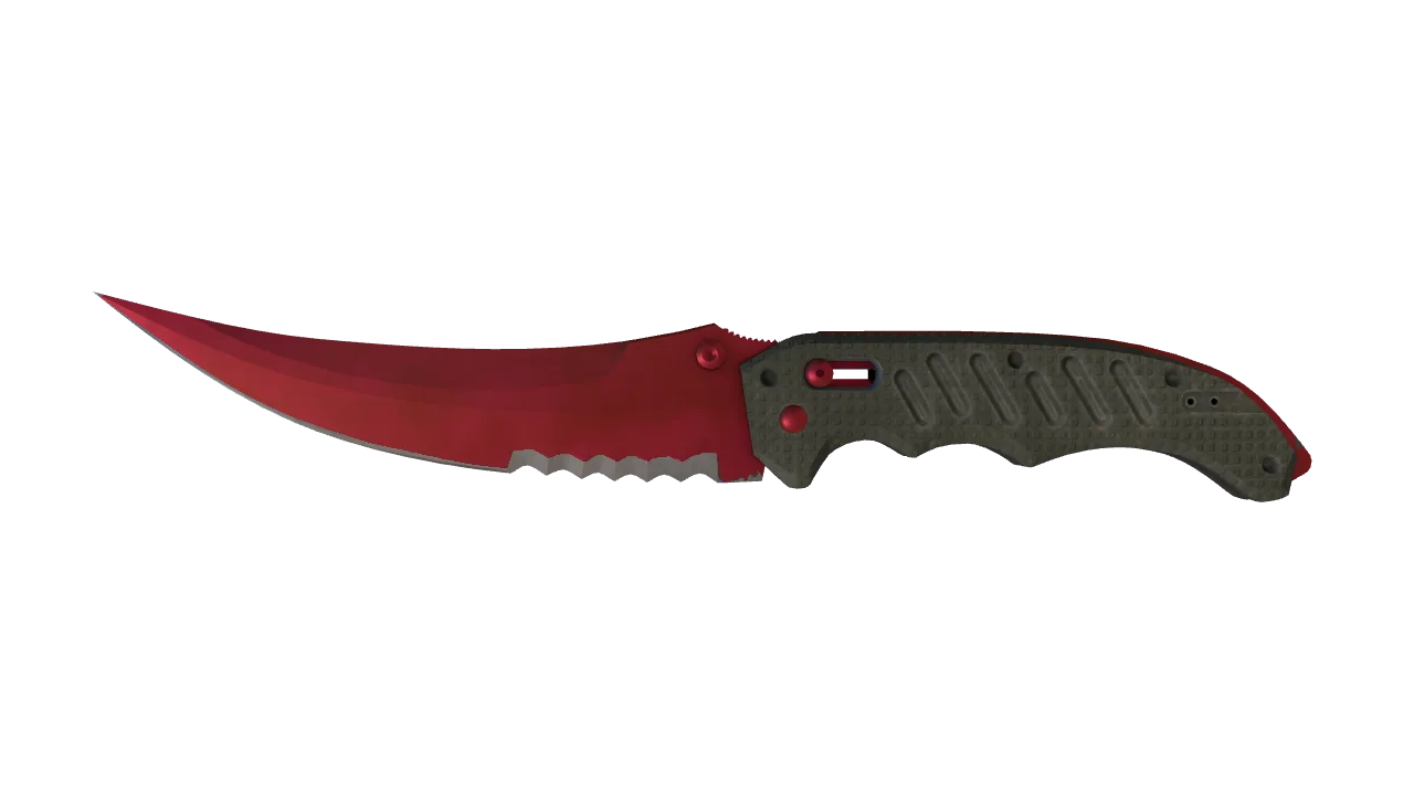 Flip Knife | Doppler (Ruby) seed #364, front