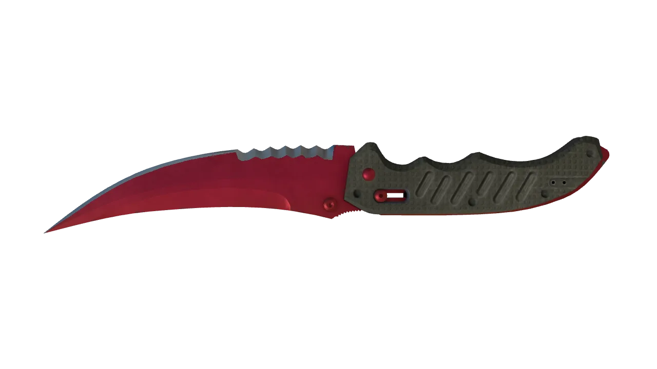 Flip Knife | Doppler (Ruby) seed #385, back