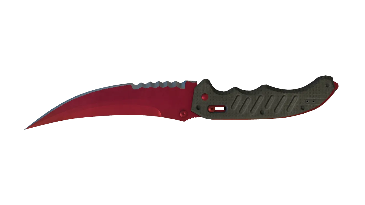 Flip Knife | Doppler (Ruby) seed #436, back