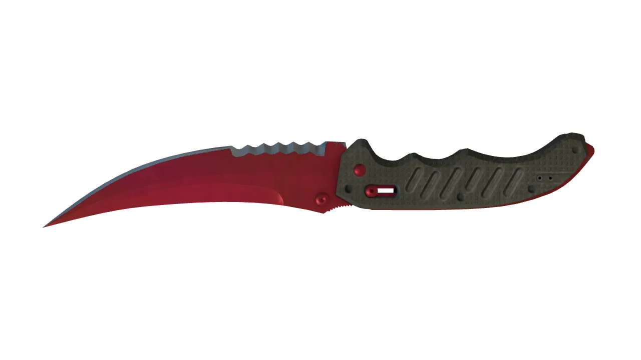 Flip Knife | Doppler (Ruby) seed #719, back