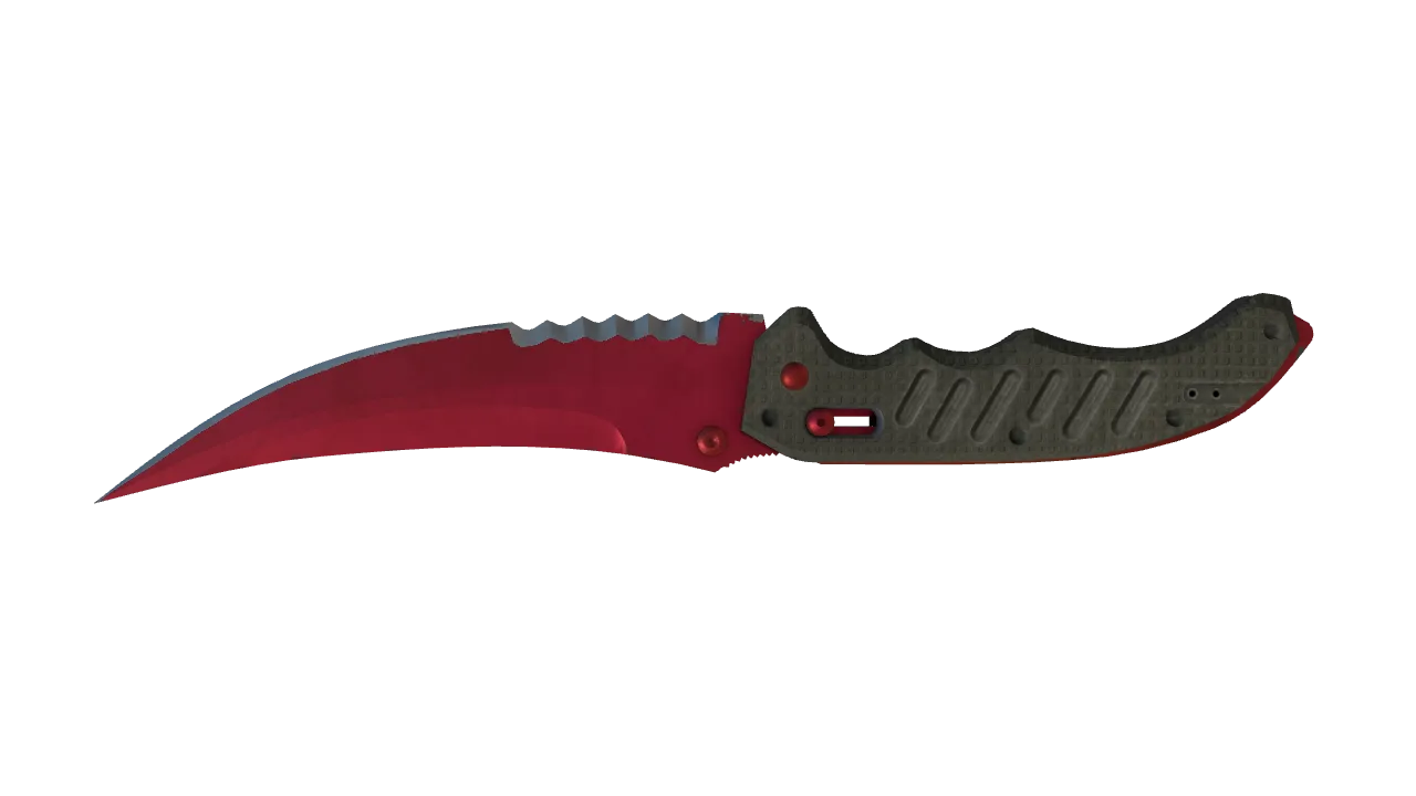 Flip Knife | Doppler (Ruby) seed #723, back