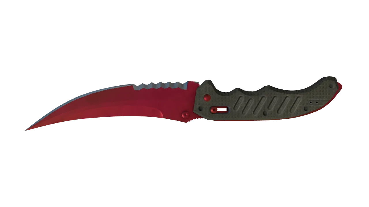Flip Knife | Doppler (Ruby) seed #735, back