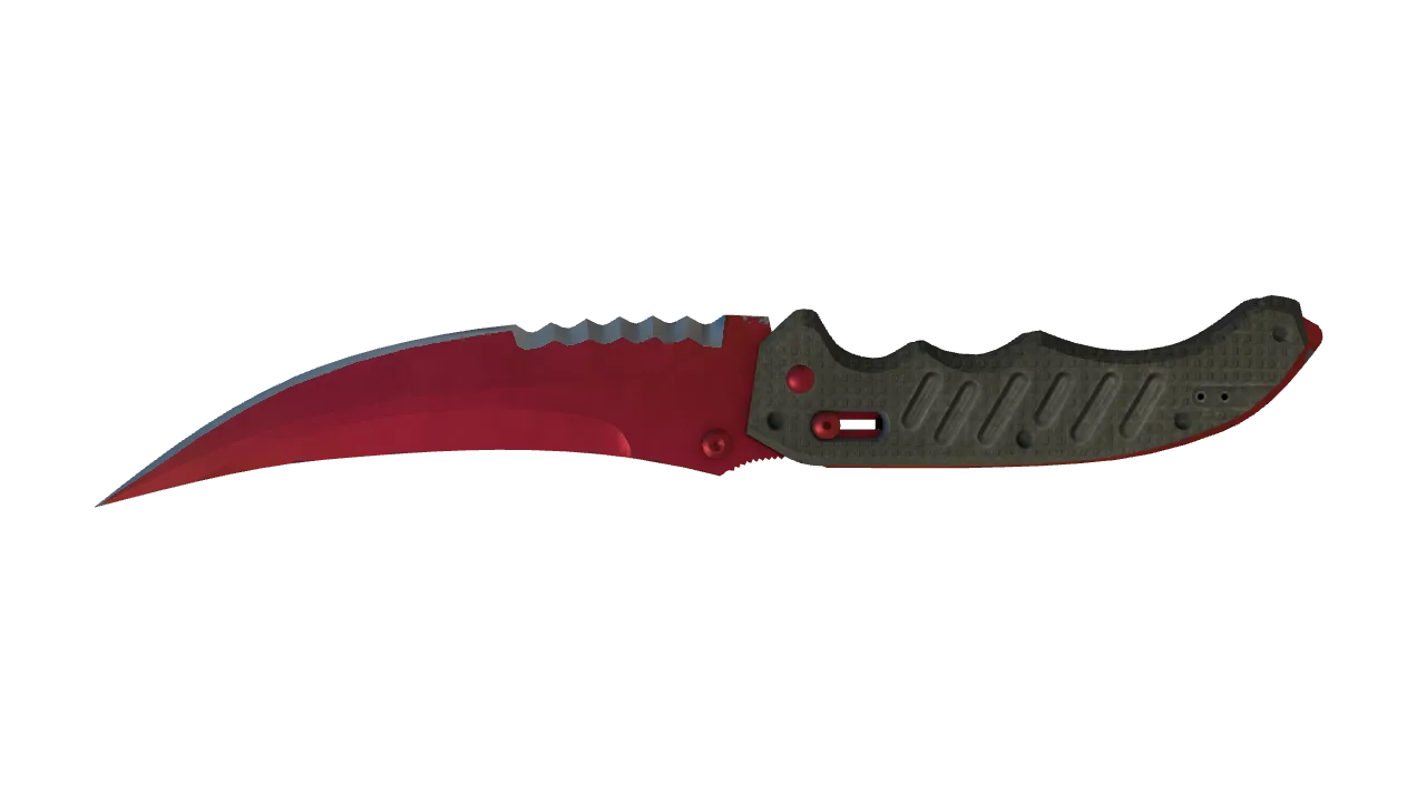 Flip Knife | Doppler (Ruby) seed #783, back