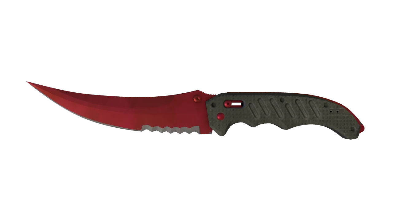 Flip Knife | Doppler (Ruby) seed #802, front