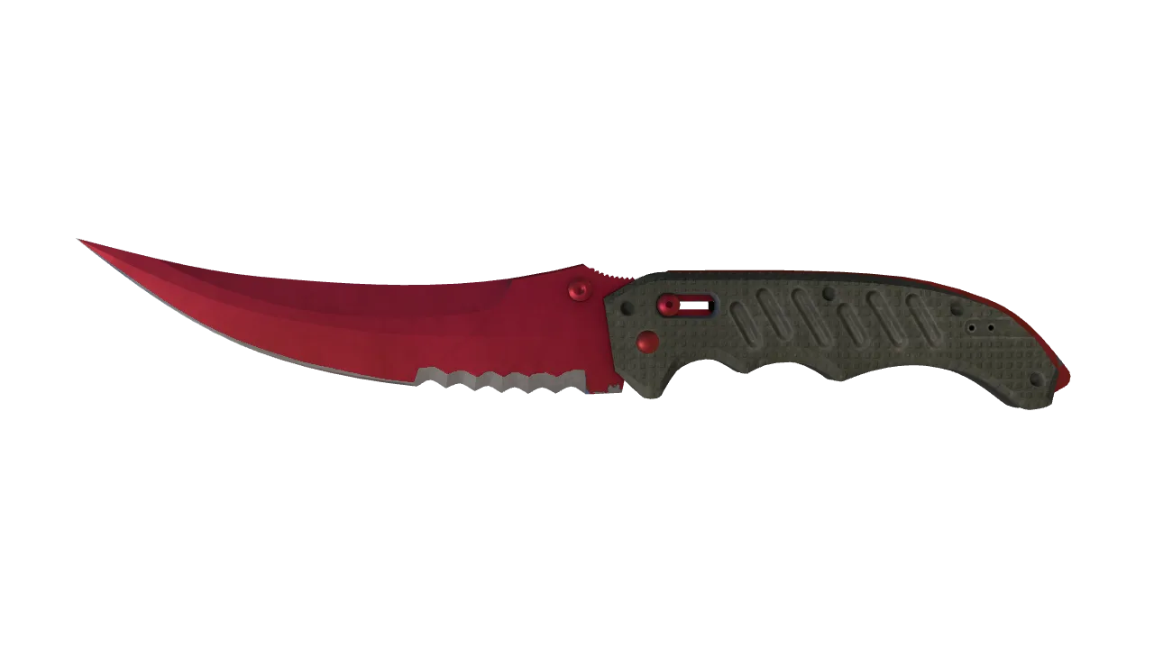 Flip Knife | Doppler (Ruby) seed #866, front