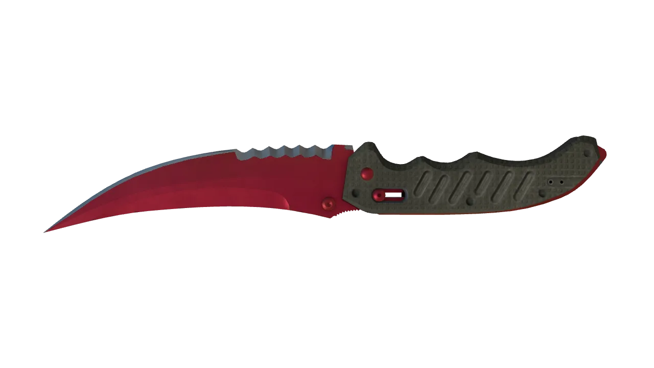 Flip Knife | Doppler (Ruby) seed #902, back