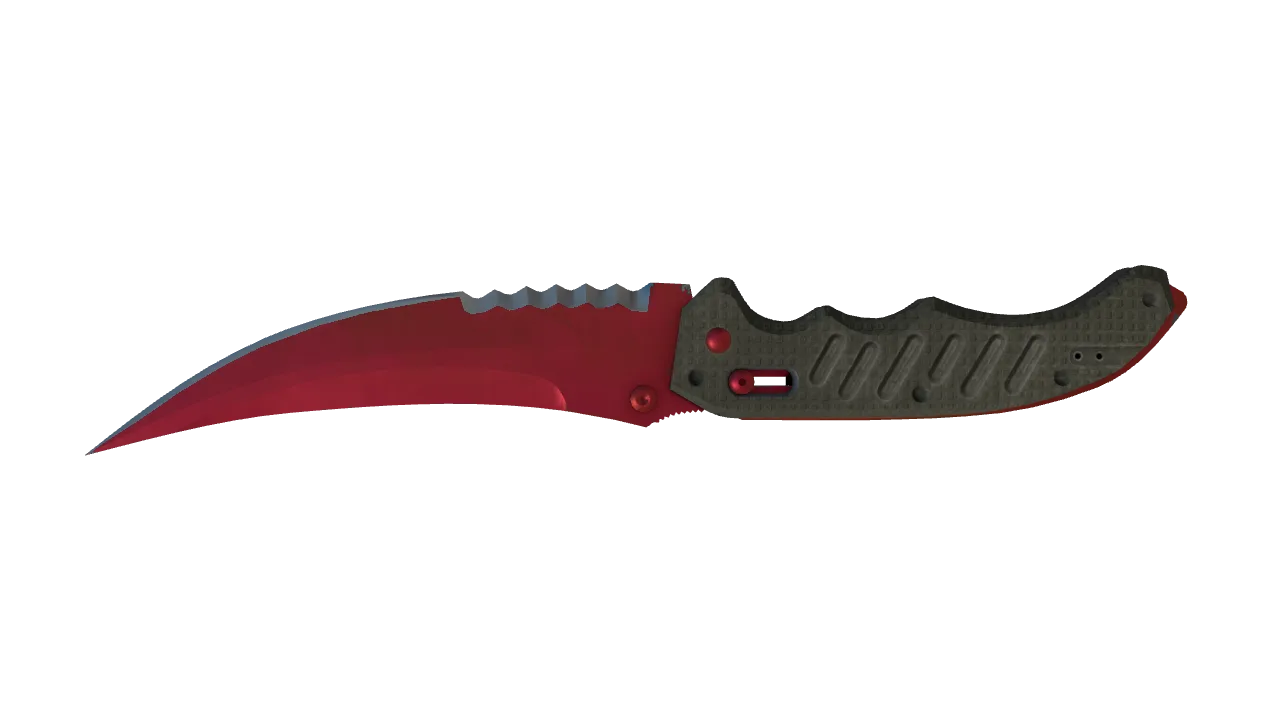 Flip Knife | Doppler (Ruby) seed #916, back