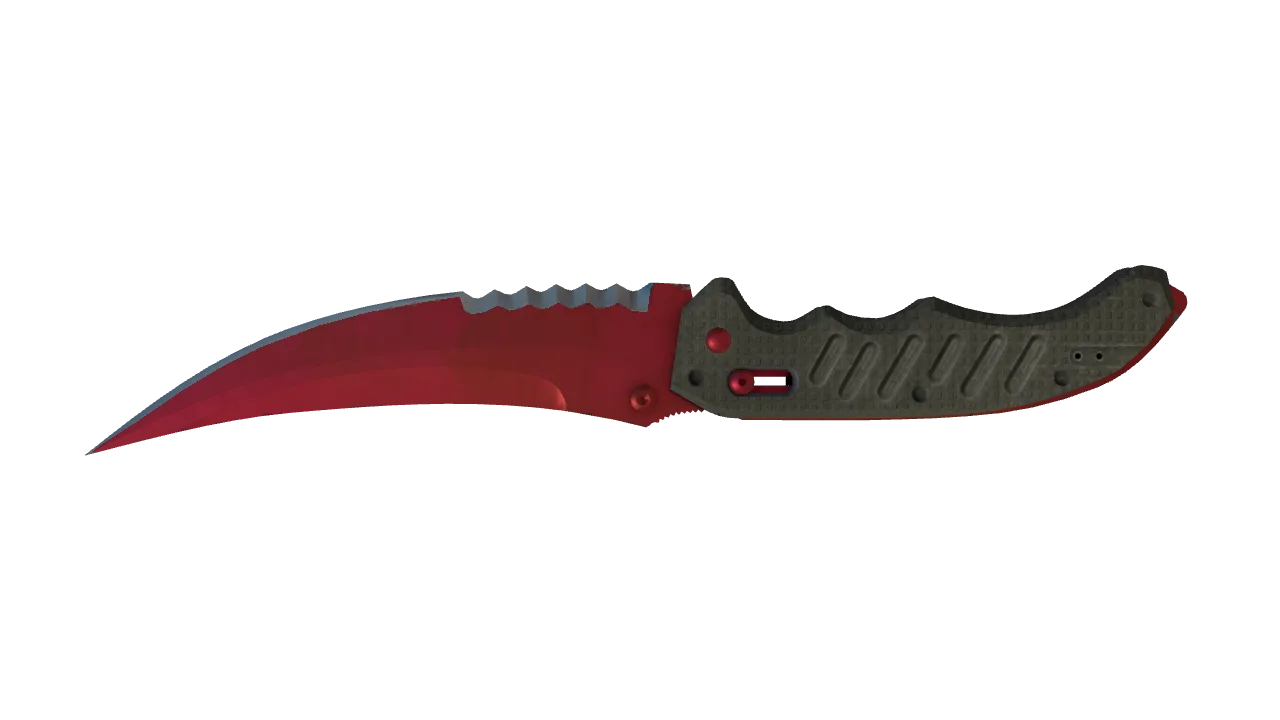 Flip Knife | Doppler (Ruby) seed #993, back