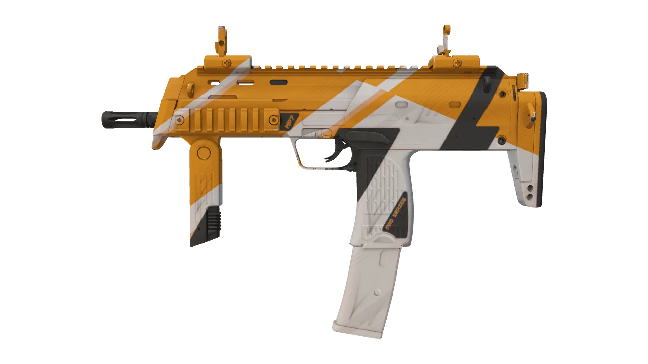 MP7 | Amberline seed #132, front