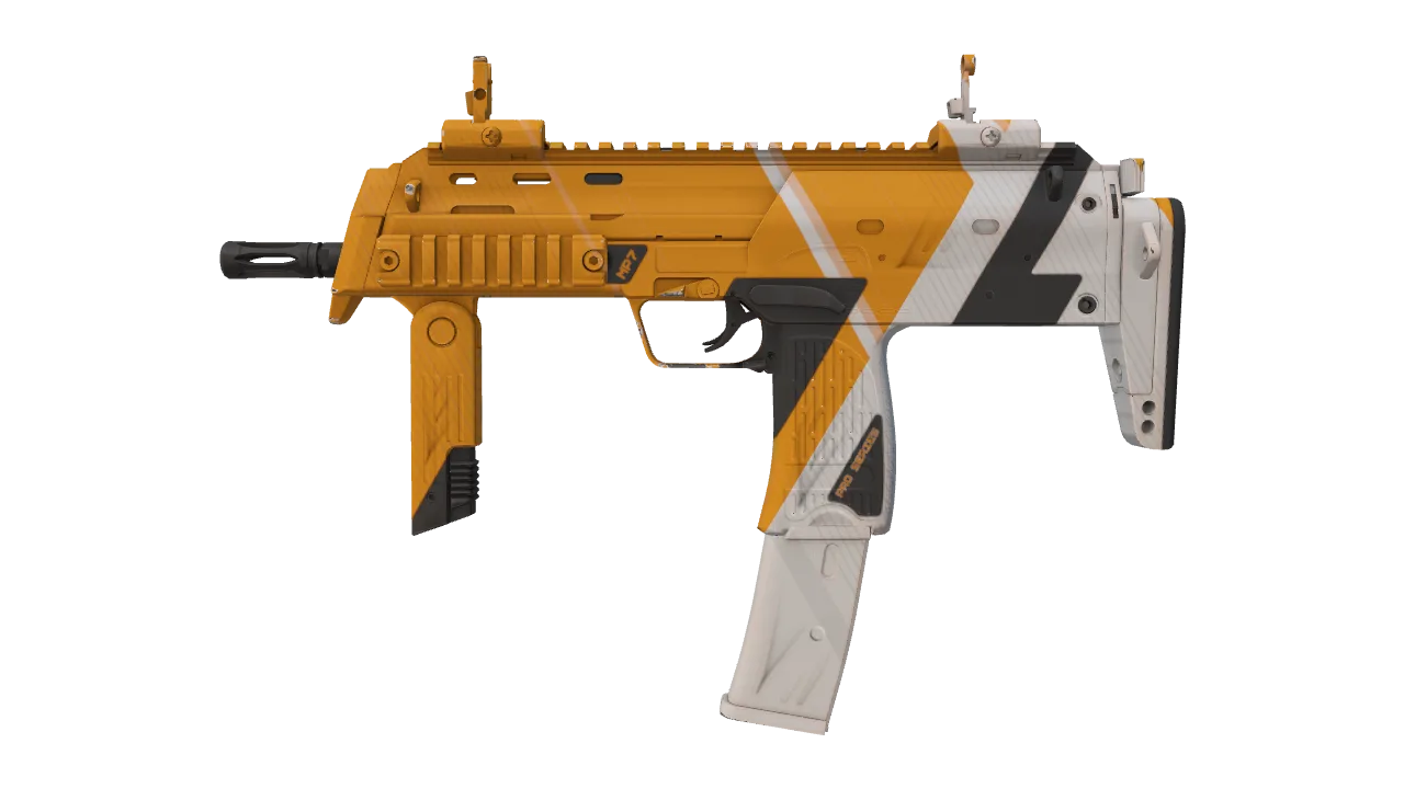 MP7 | Amberline seed #140, front
