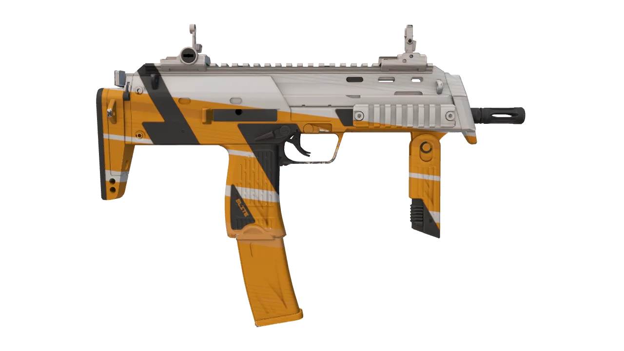 MP7 | Amberline seed #166, back