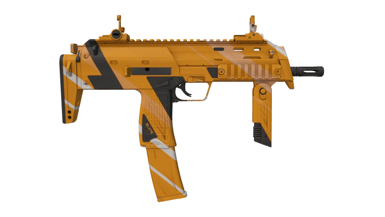 MP7 | Amberline seed #345, back