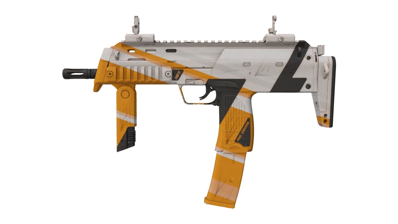 MP7 | Amberline seed #886, front
