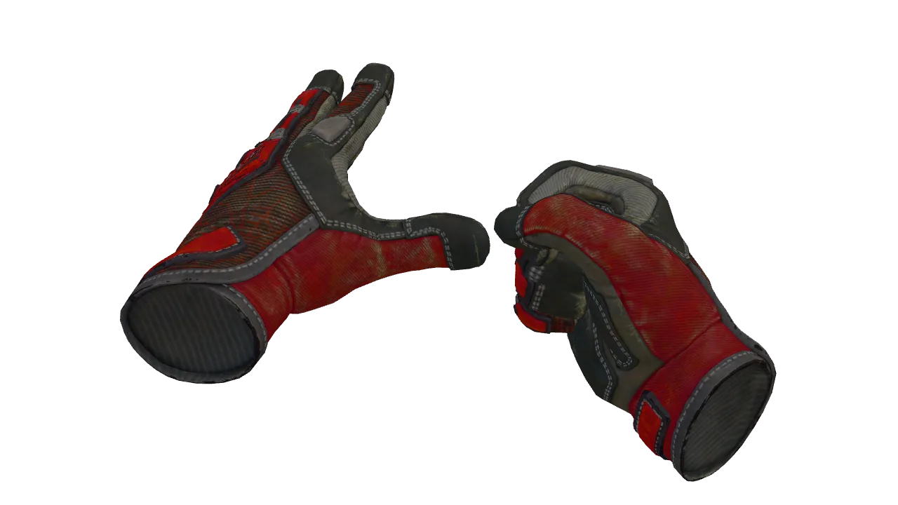 ★ Specialist Gloves | Crimson Web (Field-Tested) — Dust II light, front