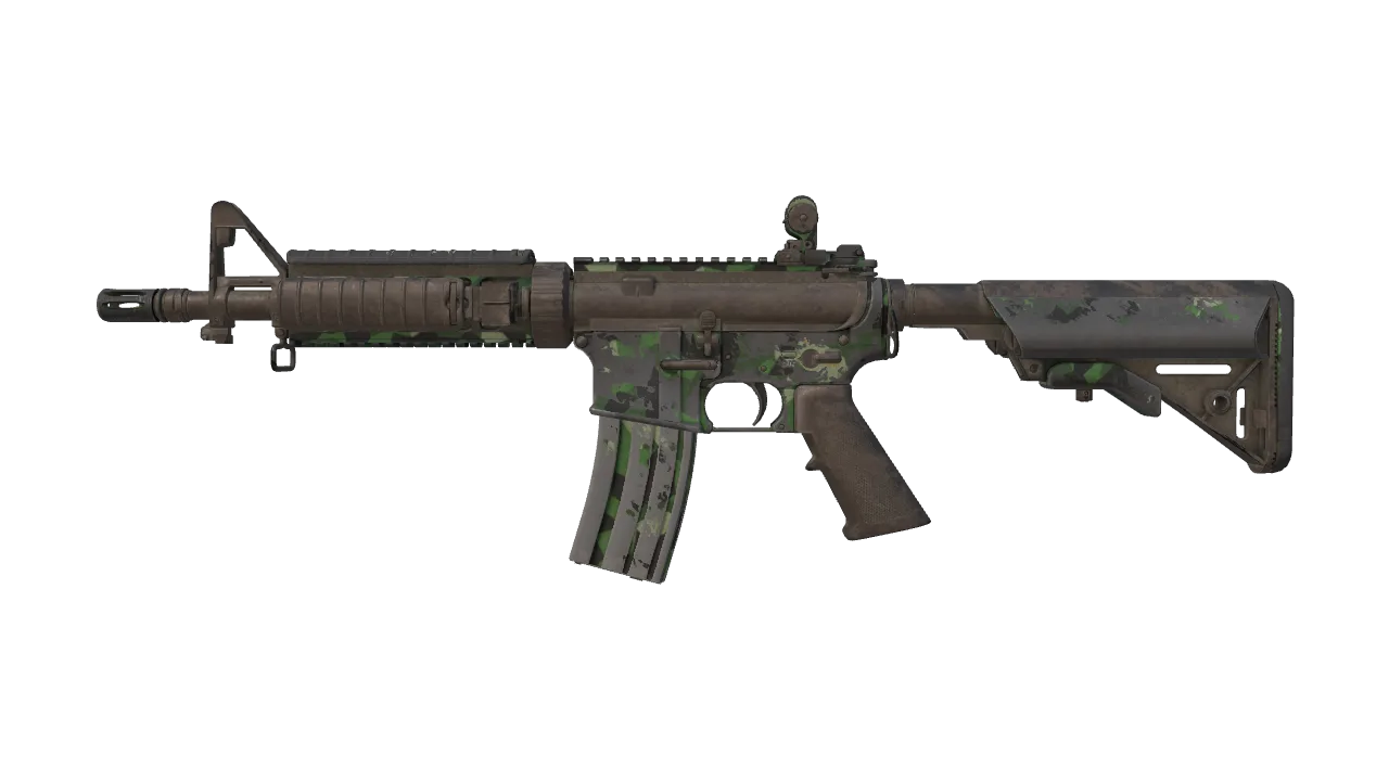 M4A4 | Choppa (Battle-Scarred) — Dust II light, front