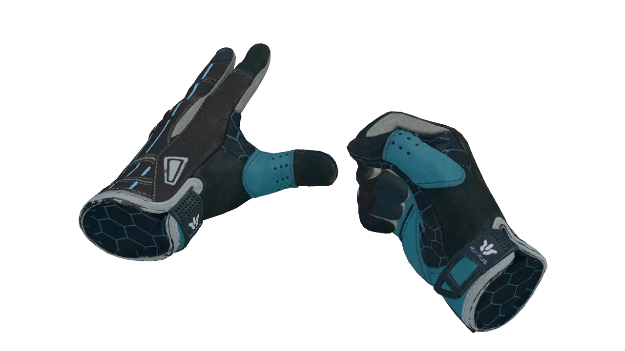 ★ Sport Gloves | Superconductor (Field-Tested) — Dust II light, front