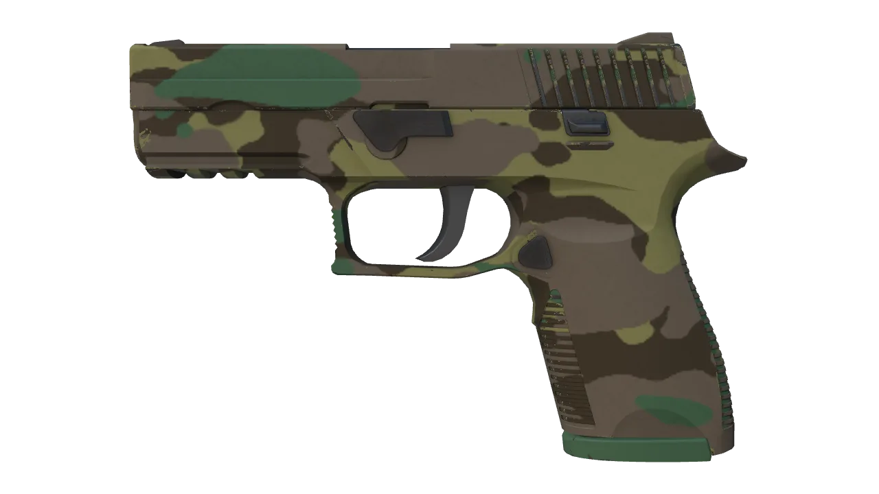 P250 | Boreal Forest (Factory New) — Dust II light, front