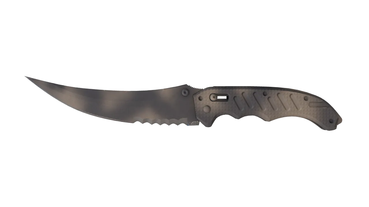 ★ Flip Knife | Scorched (Minimal Wear) — Dust II light, front