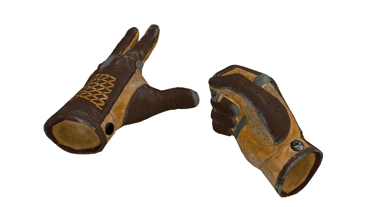 ★ Driver Gloves | Overtake (Battle-Scarred) — Dust II light, front