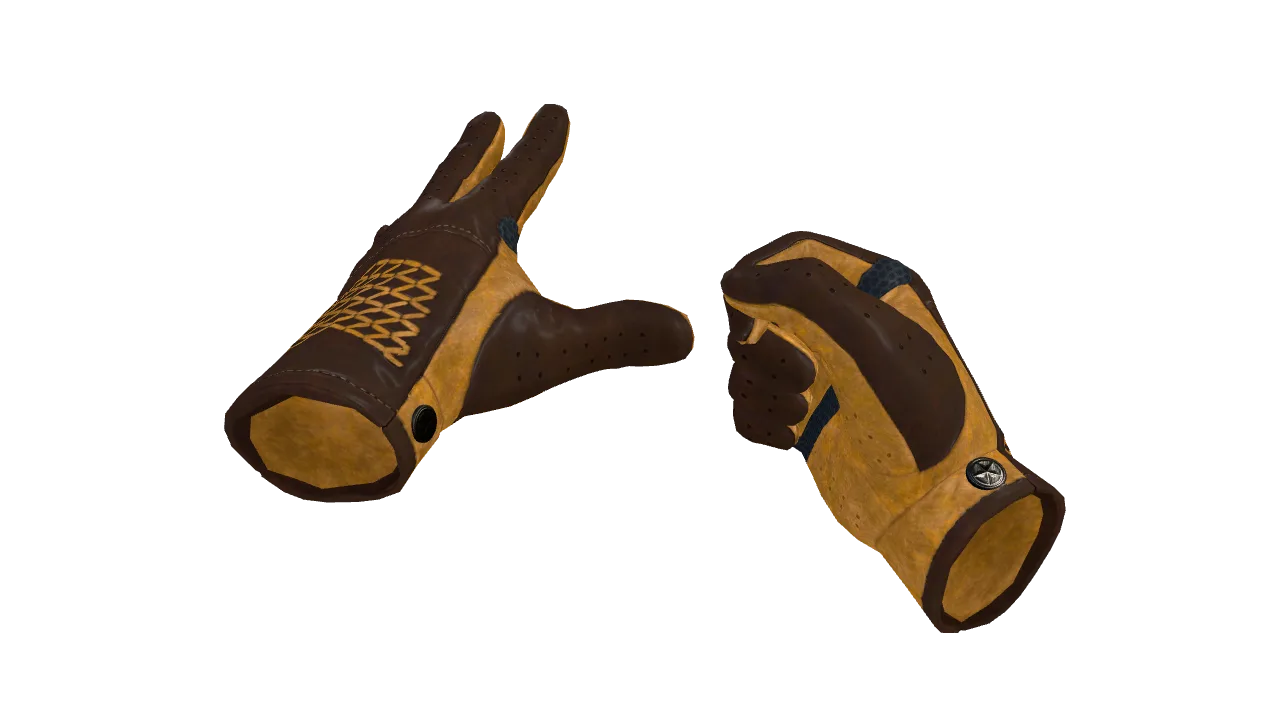 ★ Driver Gloves | Overtake (Factory New) — Dust II light, front