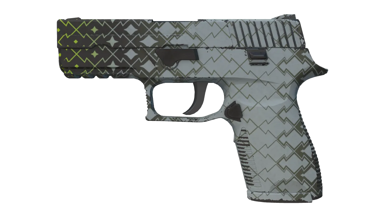 Souvenir P250 | Mint Kimono (Minimal Wear) — Dust II light, front